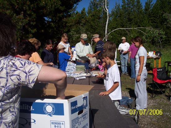 2006 family reunion in Yellowstone National Park